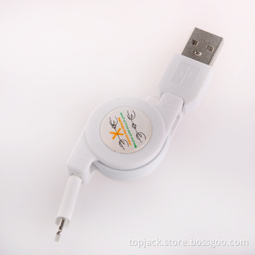 Retractable USB to Micro 5p Data/Charging Cable (60CM-Length)
